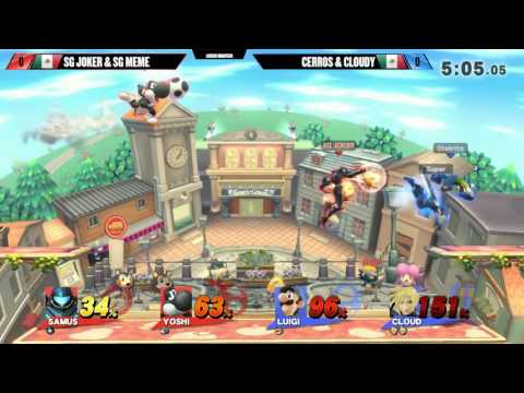 SF5 Smash 4 Doubles - SG Joker & SG Meme Vs. Cerros & Cloudy - SSB4 Losers Quarters - Smash Wii U