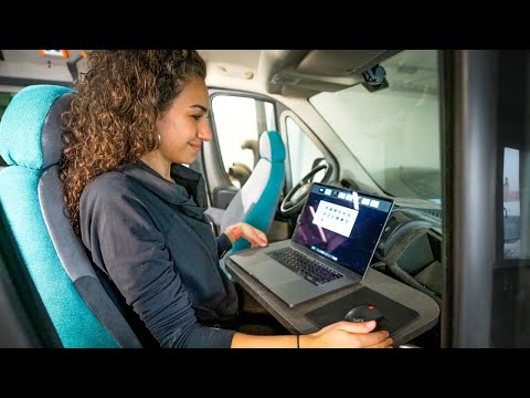 Best Van Office Ever Built for FULLTIME VANLIFE!