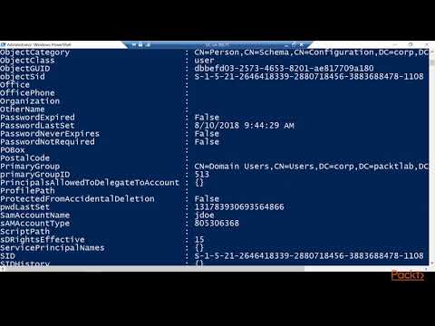 Hands On PowerShell for Active Directory Working with AD Users and Computers | packtpub com