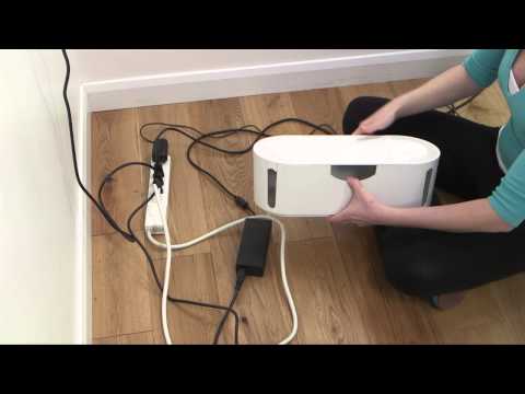 Large Cable Tidy Unit Black - Screwfix