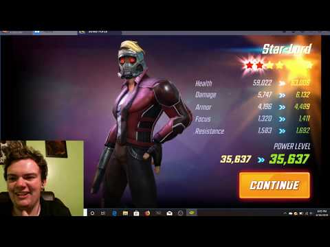 Unlocking 6 * Star-Lord!!!!!