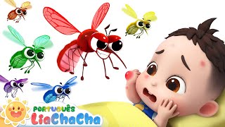 LiaChaCha em Português ☀️ Dez na Cama | Vá Embora Mosquito | Música Infantil & Canção de Ninar