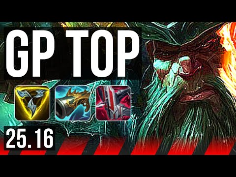 GANGPLANK vs GNAR (TOP) | 10/0/4, Legendary | KR Master | 25.16