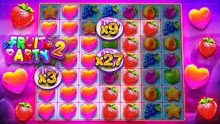 FRUIT PARTY 2 SLOT Is TURNED On.. (HUGE WIN)