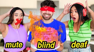 Blind, Deaf, Mute Baking Challenge *GONE WRONG*