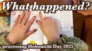 Hobonichi Day 2025: processing what happened and how I feel about it | cozy nighttime planner chat