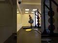 Hang power clean 3 reps @ 100 kg