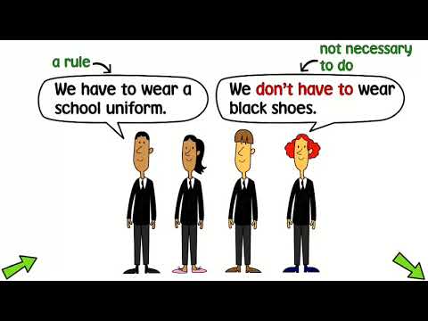 have to, don t have to, must, mustn t