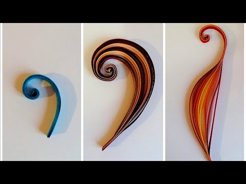 How to Make 3 Different Quilling Swirls | Tutorial |...