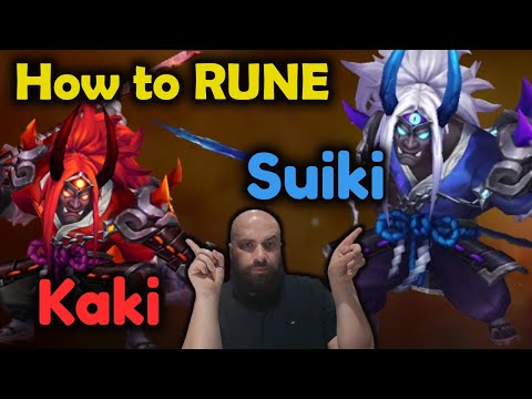How to Rune ONIMUSHA Kaki & Suiki (Summoner War)