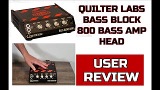 Video thumbnail for Quilter Labs Bass Block 800 - 800W Bass Amp Head -Small But Mighty by Randy Reviews