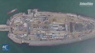 Driving through undersea tunnel of world&#39;s longest cross-sea bridge