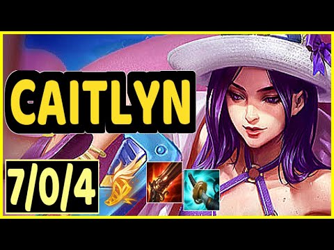 BENJI (CAITLYN) - 7/0/4 KDA GAMEPLAY - NA Ranked DIAMOND
