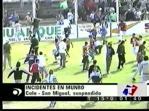 Incidentes entre Colegiales y San Miguel (Robo de bandera)
