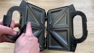 Tefal Ultracompact Sandwichmaker SM1552 | für dreieckige Sandwichtoasts Unboxing und Anleitung