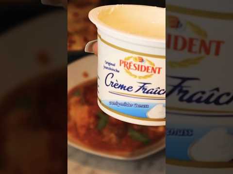 Creme fraiche macht alles besser!👀🧑‍🍳 Rezept dazu online! 🔥