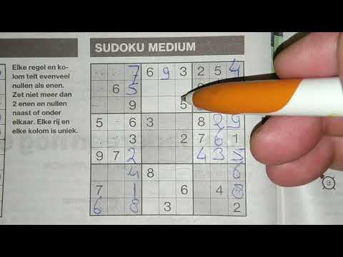 Watch me with solving flawless Medium Sudoku puzzle! (with a PDF file) 08-07-2019 part 2 of 3