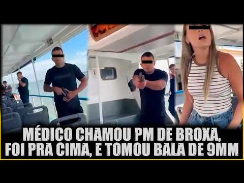 A discussion on a boat between a doctor and a police officer ends in gunfire in Rio Grande do Sul.
