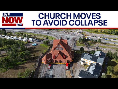 Video | Historic Swedish church moves to avoid being swallowed by mine | LiveNOW from FOX