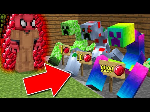 FAKİR MUTANT CREEPER SATICISI OLDU! (1 MUTANT CREEPER 9999 RUBY!) - Minecraft
