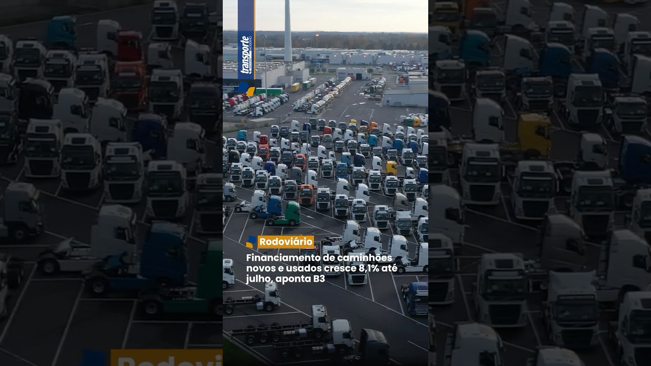 Financiamento de caminhões novos e usados cresce 8,1% até julho, aponta B3