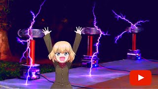 Cover art for KATYUSHA, but with TESLA COILS