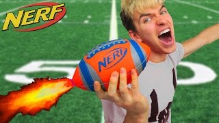 NERF FOOTBALL!! (ROCKET MOD)
