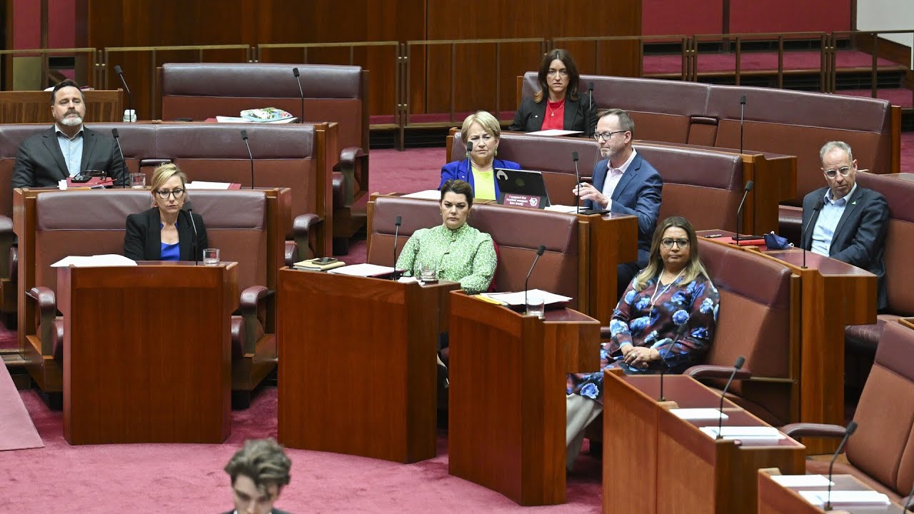 Greens’ ‘visceral reaction’ to Australian flag in Senate labelled hypocrisy