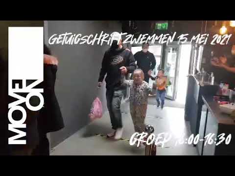Getuigschrift zwemmen 15 mei 2021 groep 16:00-16:30