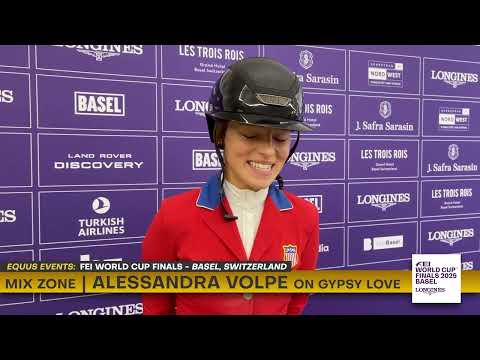 Mix Zone - Alessandra Volpe on Gypsy Love - 2025 FEI World Cup Finals with Diana De Rosa