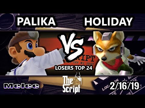 The Script 2 - Palika (Dr. Mario) Vs. Holiday (Fox) - Smash Melee Losers Top 24