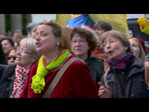 Erlebnis Europa Flashmob bei der Eröffnung