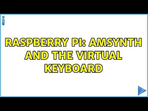 Raspberry Pi: amsynth and the virtual keyboard