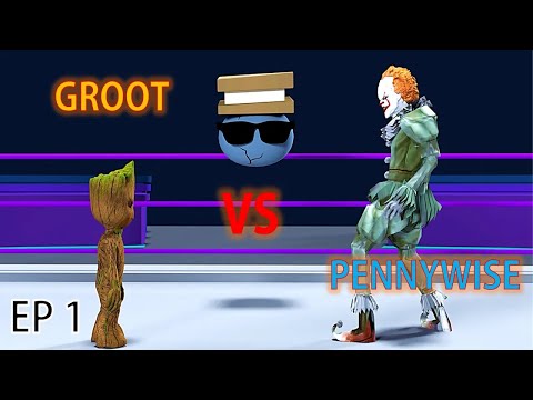 (Calobi Reupload) Pennywise Vs Groot - 3d Cartoon Rap Battles