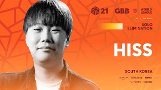 sounds like the build up of napom's stay cool and breathe routine（00:02:57 - 00:04:55） - Hiss 🇰🇷 I GRAND BEATBOX BATTLE 2021: WORLD LEAGUE I Solo Elimination