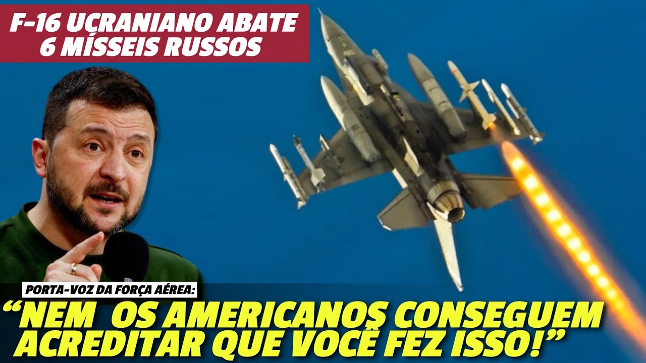 “Nem os americanos acreditam que você fez isso!”: Ucrânia afirma que um F-16 abateu 6 mísseis russos