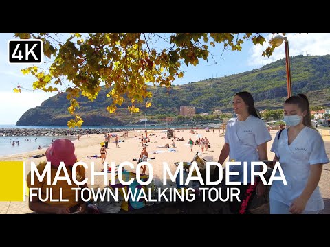 Machico, Madeira, Portugal | 4K Walking Tour with captions