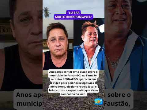 🚨🤠 LEONARDO QUEBRA O SILÊNCIO E PEDE DESCULPAS APÓS ANTIGA PIADA NA TV!