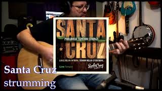 Video thumbnail for Santa Cruz Parabolic Tension Strings - D'Addario EJ11 80/20 COMPARISON by Bart Dietvorst