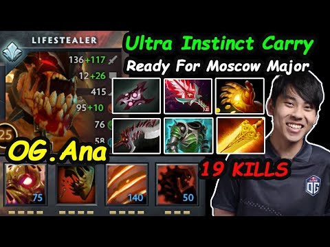 OG Ana - [Lifestealer] ] Ultra INSTINCT CARRY Ready For Moscow Major Dota 2 7.22 Pro Gameplay