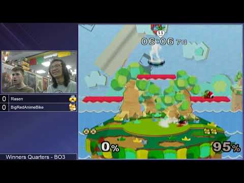 GSS 110 SSBM - Rasen (Sheik) vs. BigRedAnimeBike (Fox) - Melee WQF