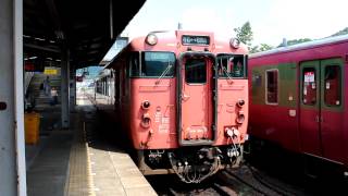 preview picture of video '2012.8.3.キハ40-2007国鉄首都圏色(和田山駅)'