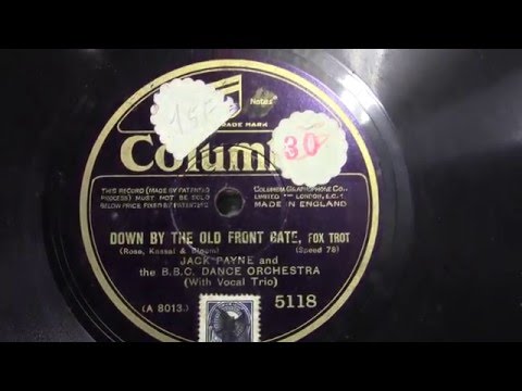 Jack Paine and his orchestra: Down by the old front gate.
