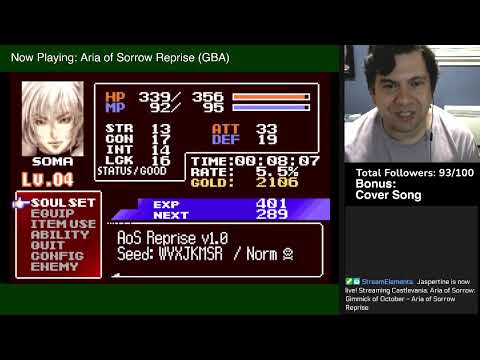 Gimmick of October - Aria of Sorrow Reprise (full playthrough)