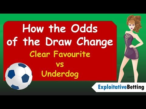 Clear Favourite versus Underdog:  How the Odds on the Draw Change in a Football Match