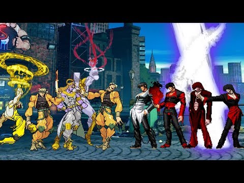 Super DIO Team vs Super Iori Yagami Team | KOF MUGEN