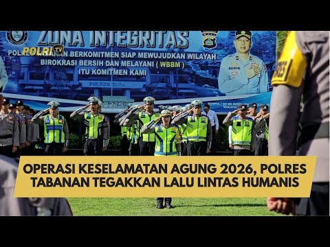 OPERASI KESELAMATAN AGUNG 2026, POLRES TABANAN TEGAKKAN LALU LINTAS HUMANIS