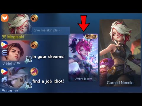 NO SKIN PRANK THEN USING MY MELISSA COLLECTOR SKIN UMBRA BLOOM!! (hardest game ever)l😭)