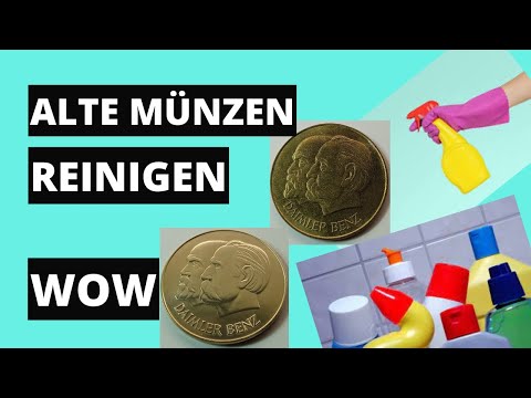 Alte Münzen reinigen säubern WoW Effekt.....  auch Gold Silber Kupfer Sondeln