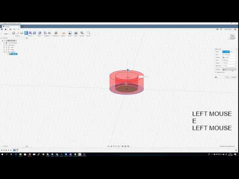 Fusion 360 tutorials 3: Circle and multiple extrusion from same sketch